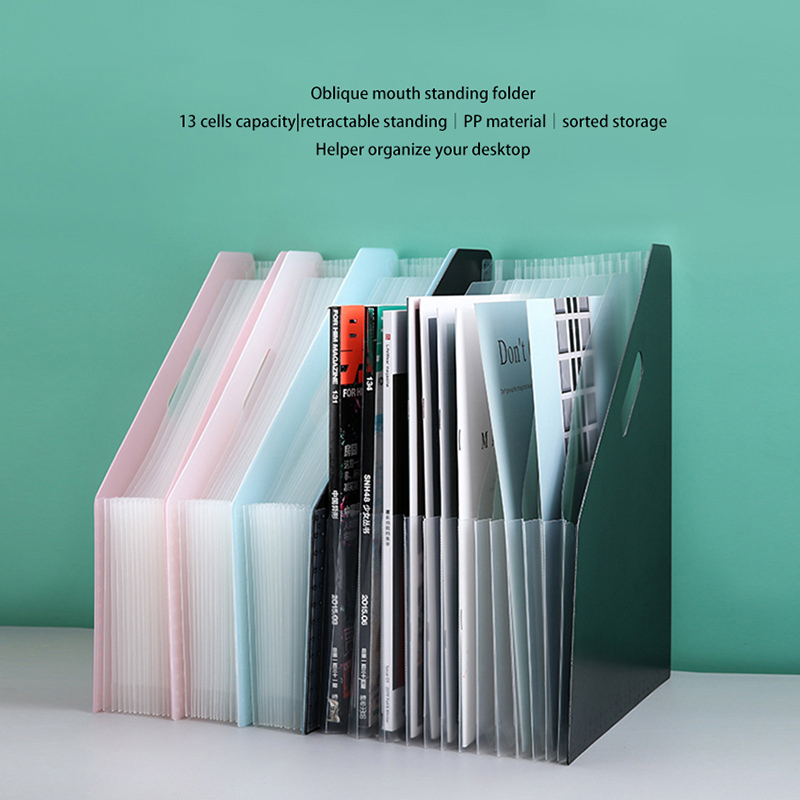 데스크 파일 폴더 A4 문서 용지 주최자 스토리지 홀더 다층 확장 상자 학교 사무실 편지지